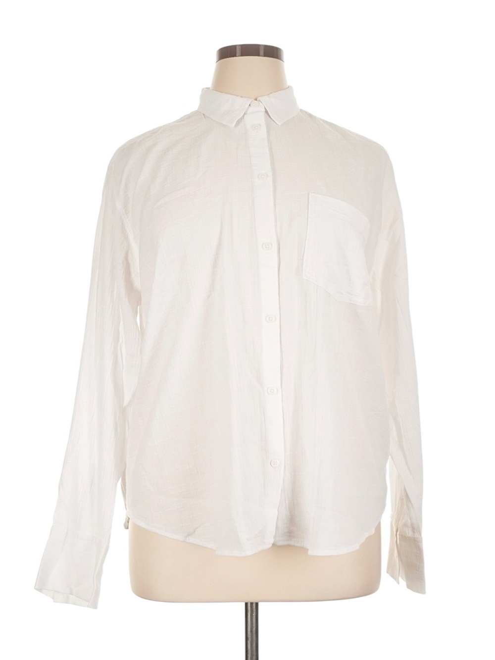 J. Crew Garcon Classic Shirt in Gauze 14 White Button Down Summer Cotton NWT
